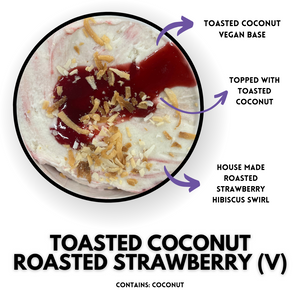 Vegan Toasted Coconut Roasted Strawberry (Gluten Friendly)